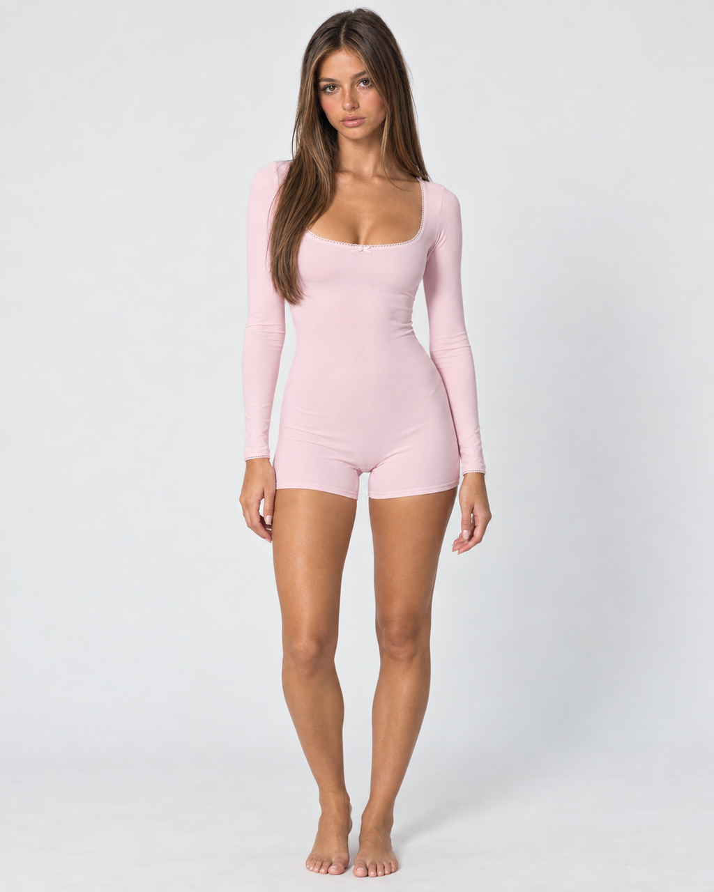 Soft Girl Long Sleeve Romper