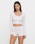 Soft Girl Floral PJ Set