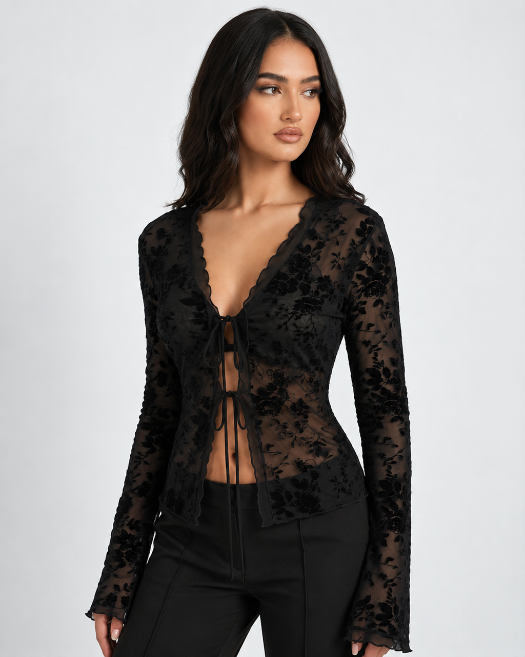 Midnight Sheer Top