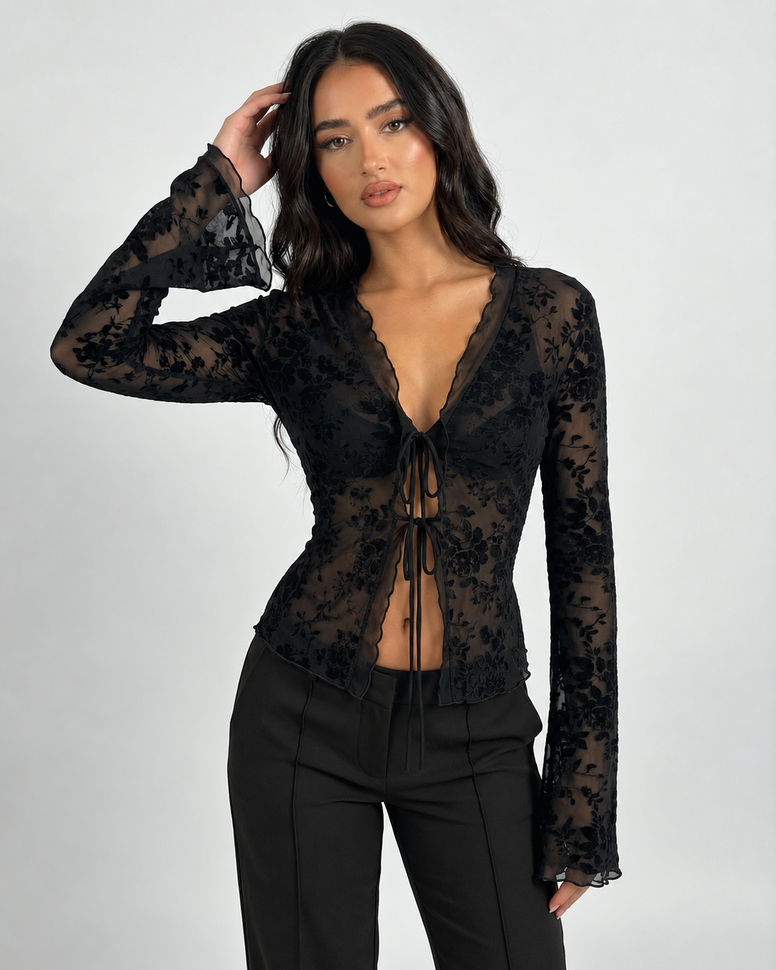 Midnight Sheer Top