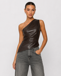 No Rules Leather Top