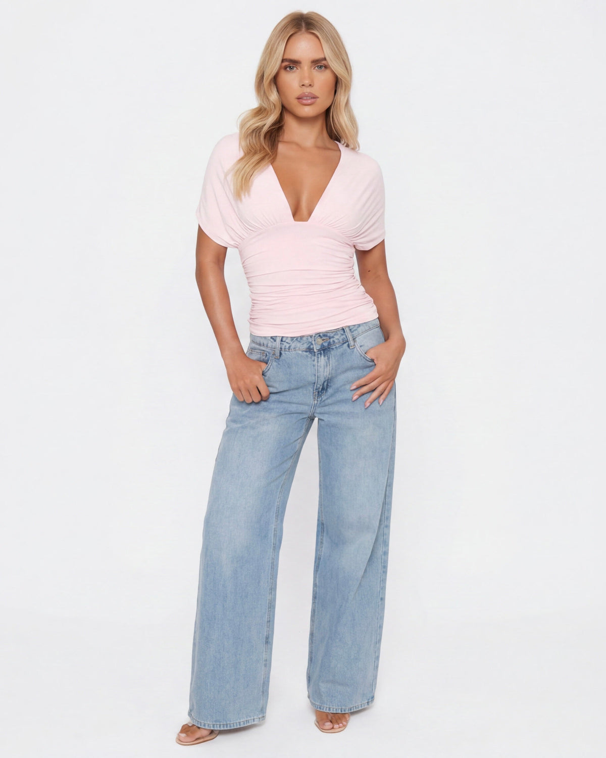 Blush Muse Open Back Top